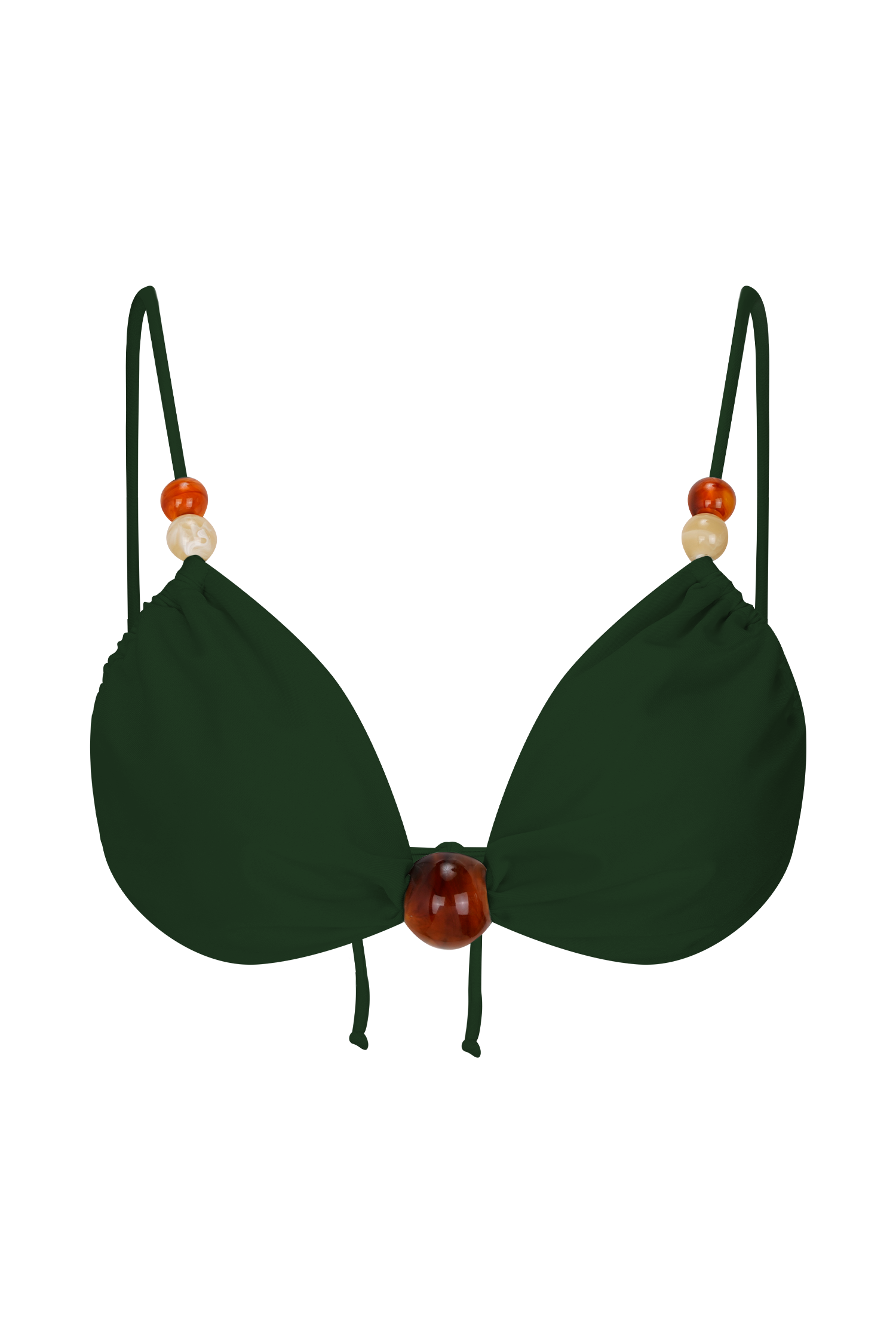 Memphis Beaded Bikini Top - Green - Image 6