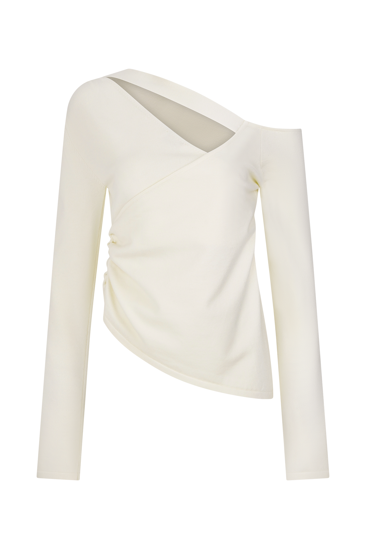 Miles Off Shoulder Knit Top - Ivory - Image 9