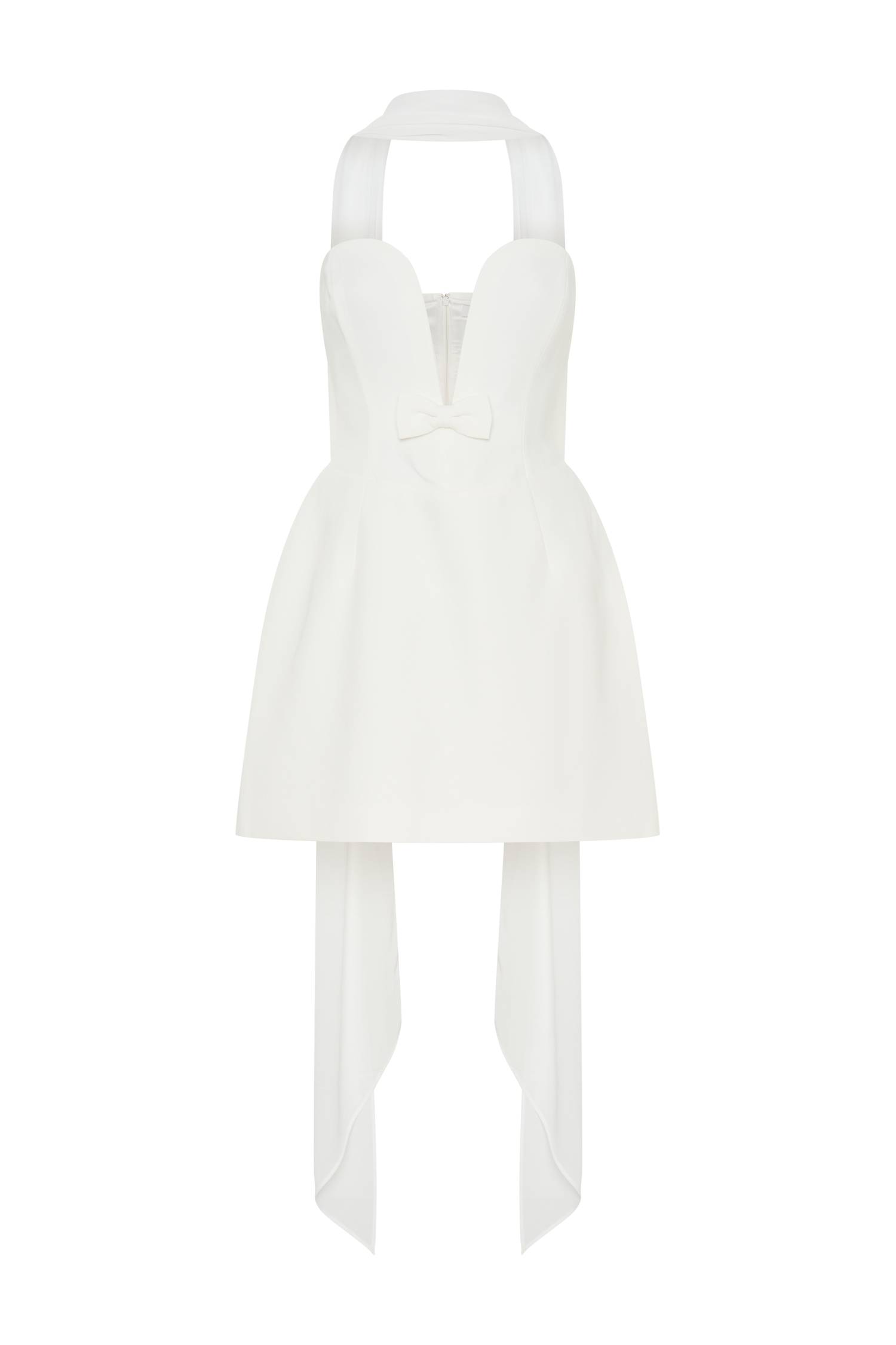 Orellia Strapless Suiting Mini Dress - Ivory - Image 9