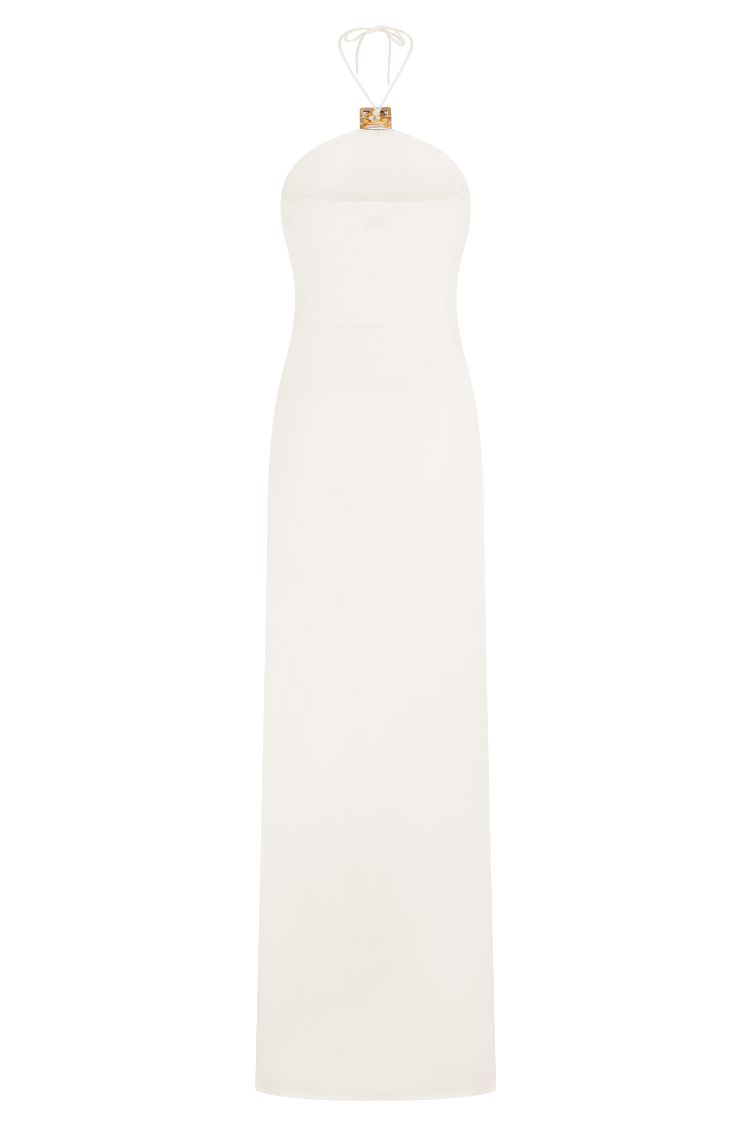 Quincy Halter Maxi Dress With Hardware - Ivory - Image 6