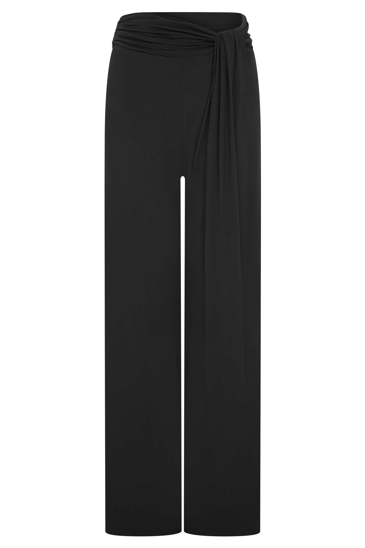 Ramona Modal Straight Leg Pant - Black - Image 8