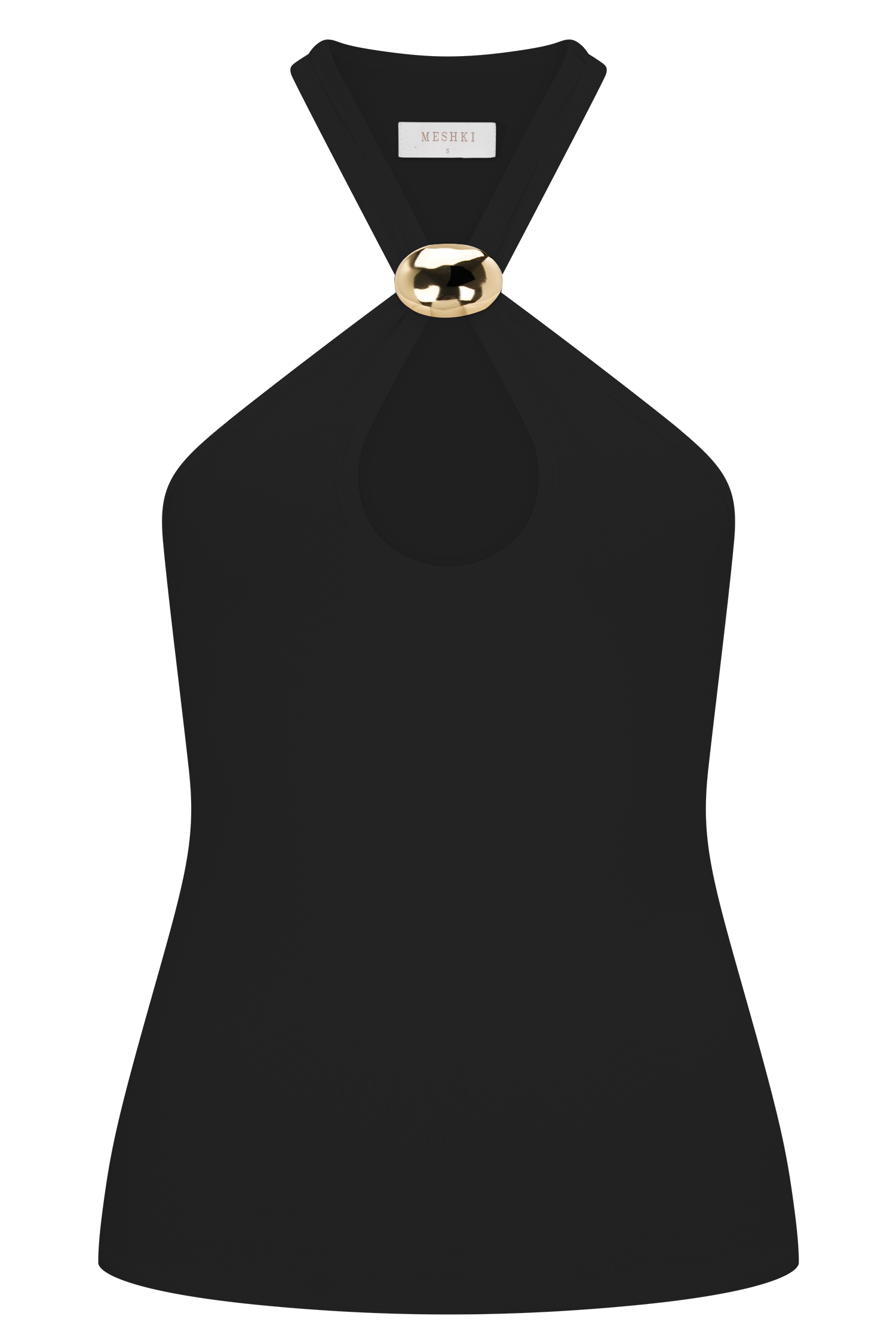 Ramona Modal Tank Top With Hardware - Black - Image 8