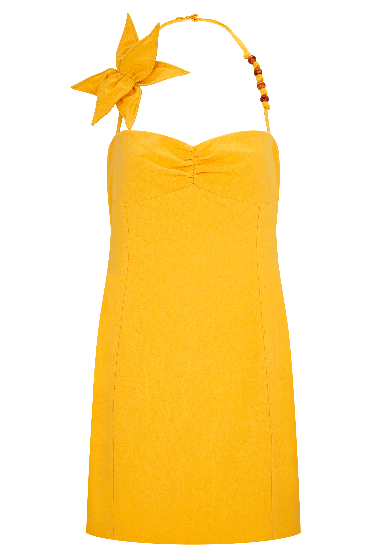 Reyes Cotton Floral Mini Dress - Butterscotch - Image 12