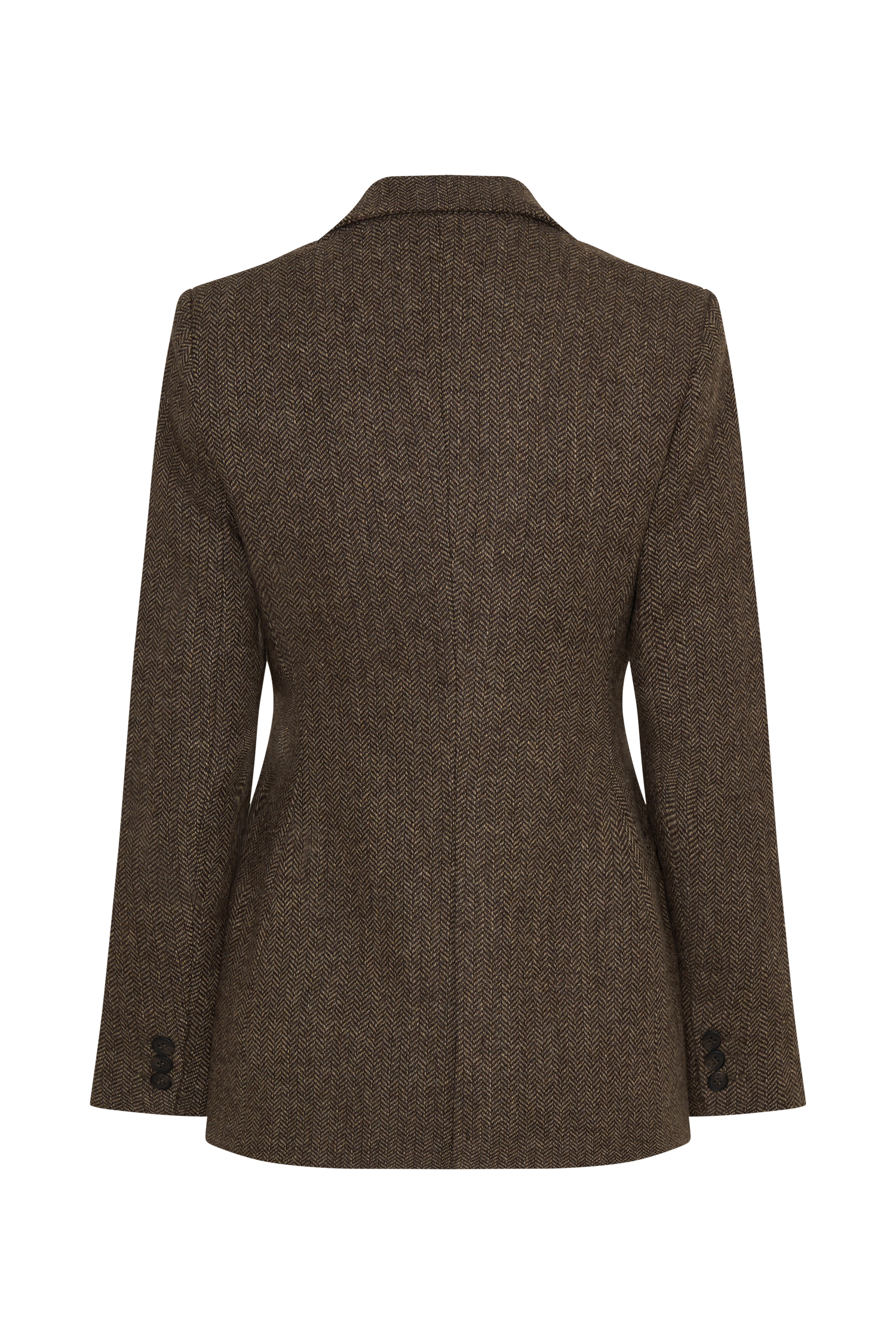 Romy Structured Blazer With Hardware - Herringbone - Image 15