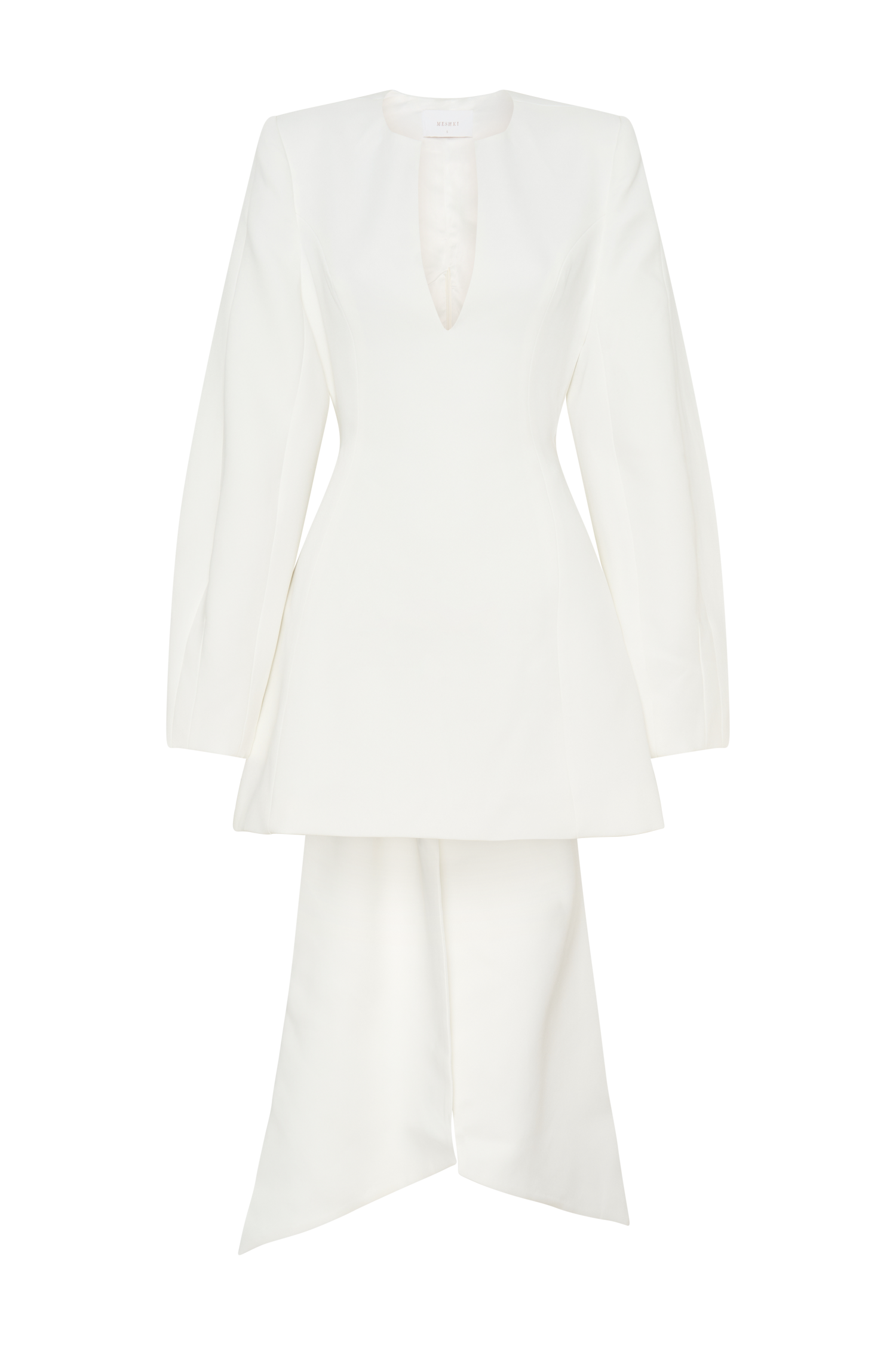 Rosanna Suiting Bow Mini Dress - Ivory - Image 8