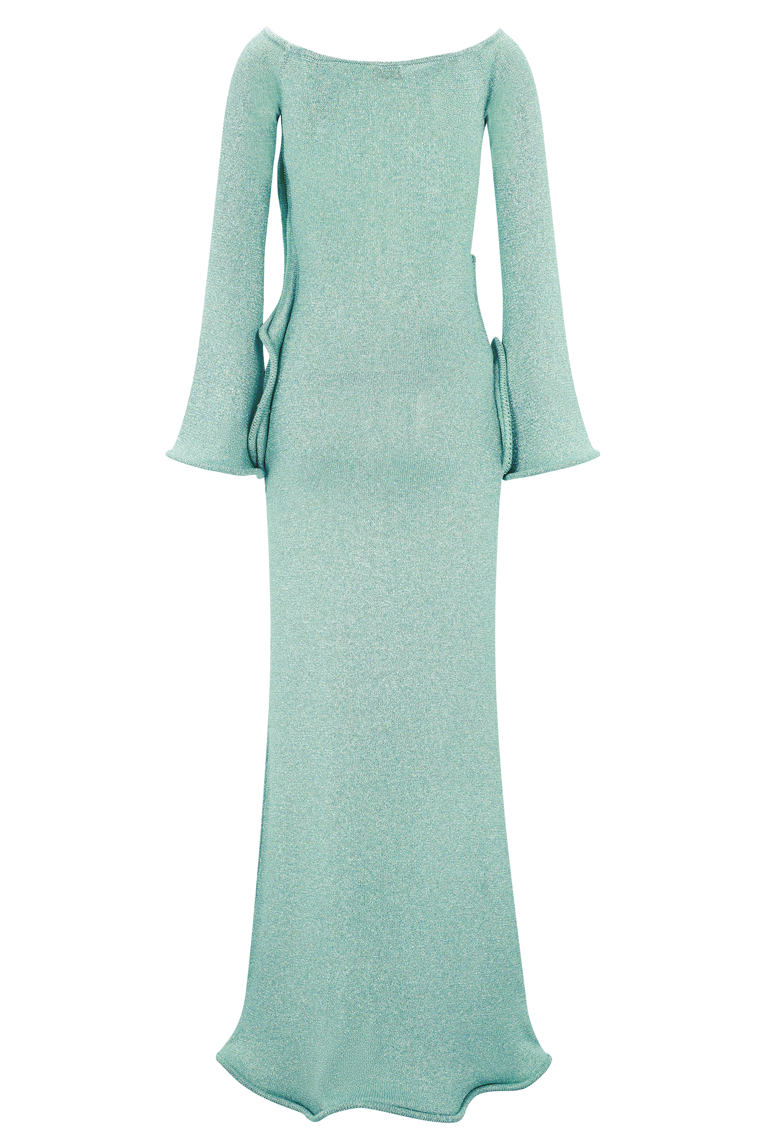 Sandrine Lurex Knit Maxi Dress - Aqua - Image 10