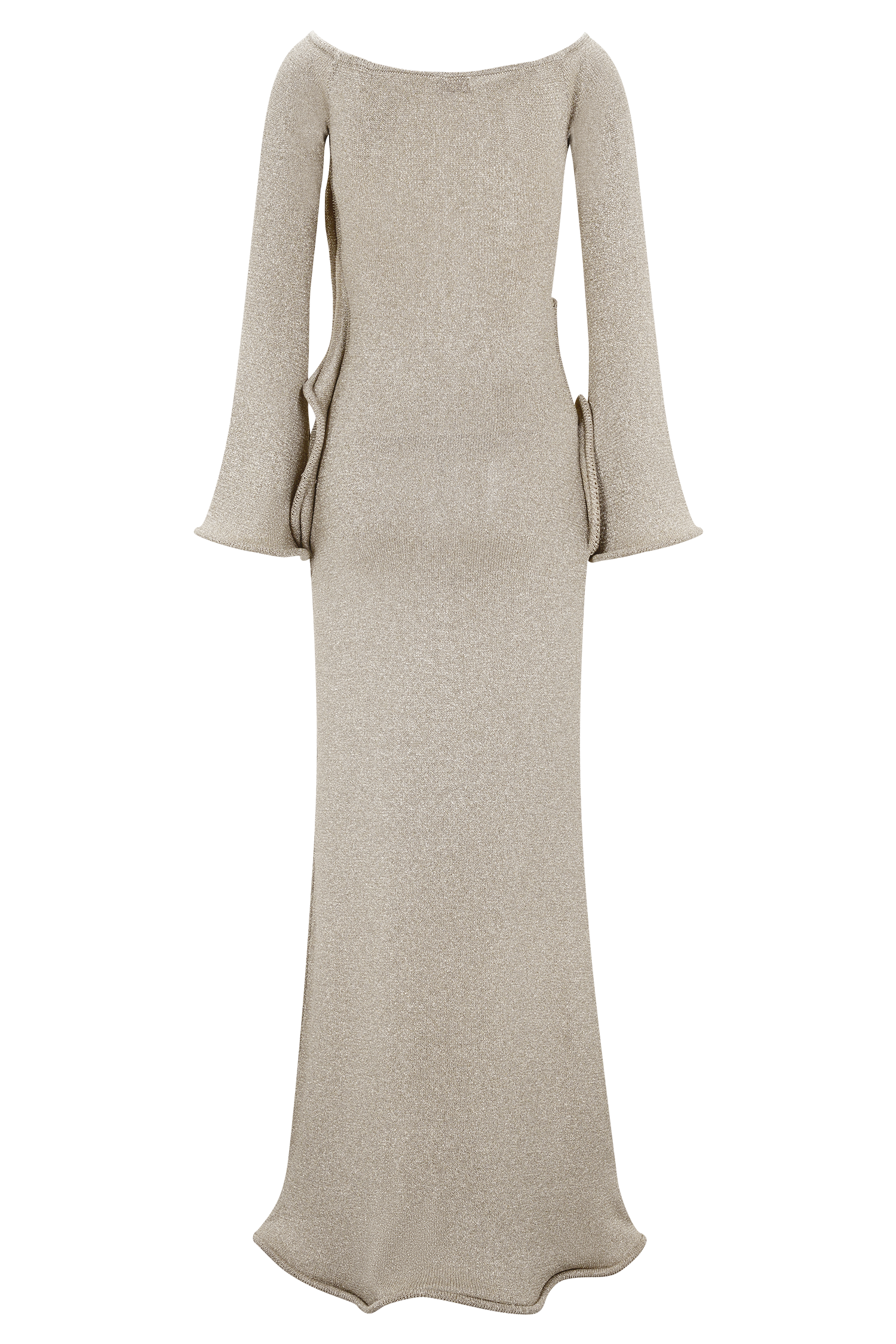 Sandrine Lurex Knit Maxi Dress - Gold - Image 10