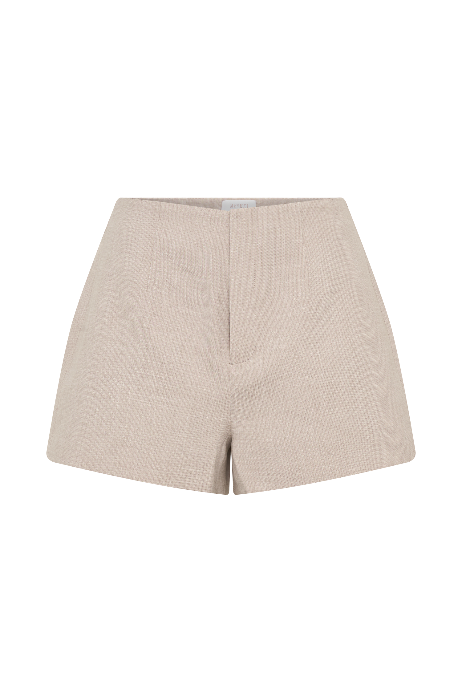 Solenne Suiting Shorts - Natural Marle - Image 9