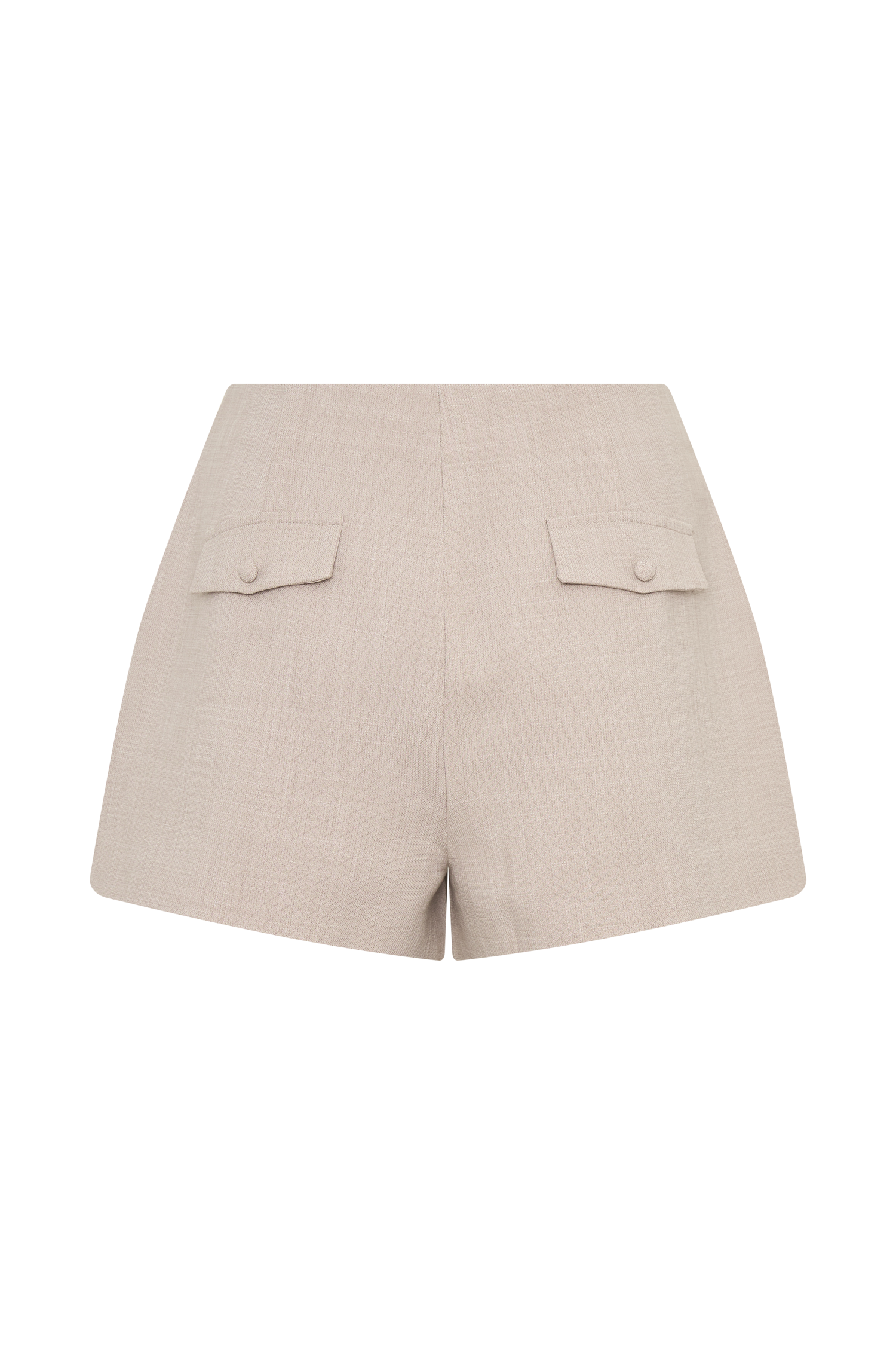 Solenne Suiting Shorts - Natural Marle - Image 8
