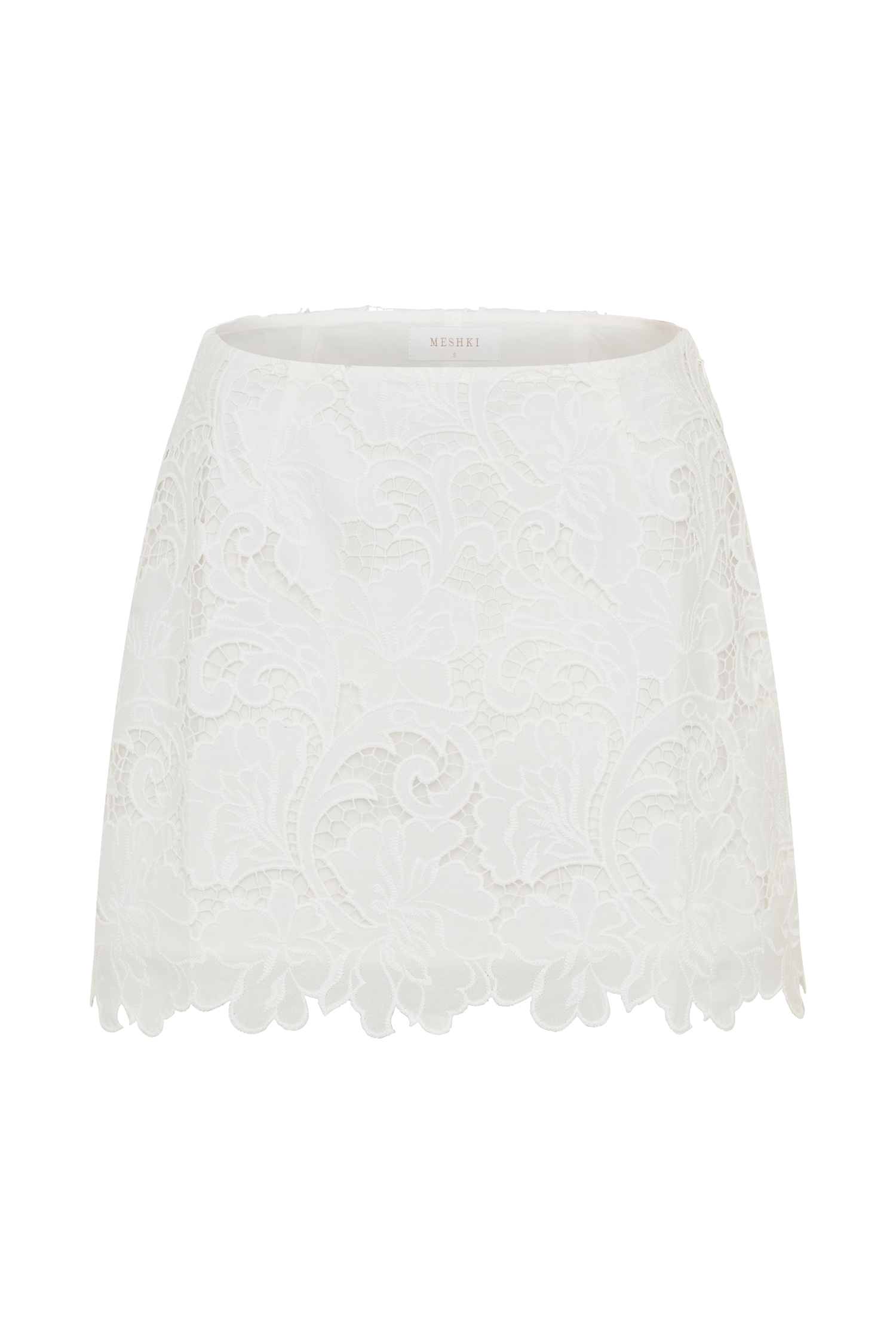 Tessa Broderie Mini Skirt - White - Image 11