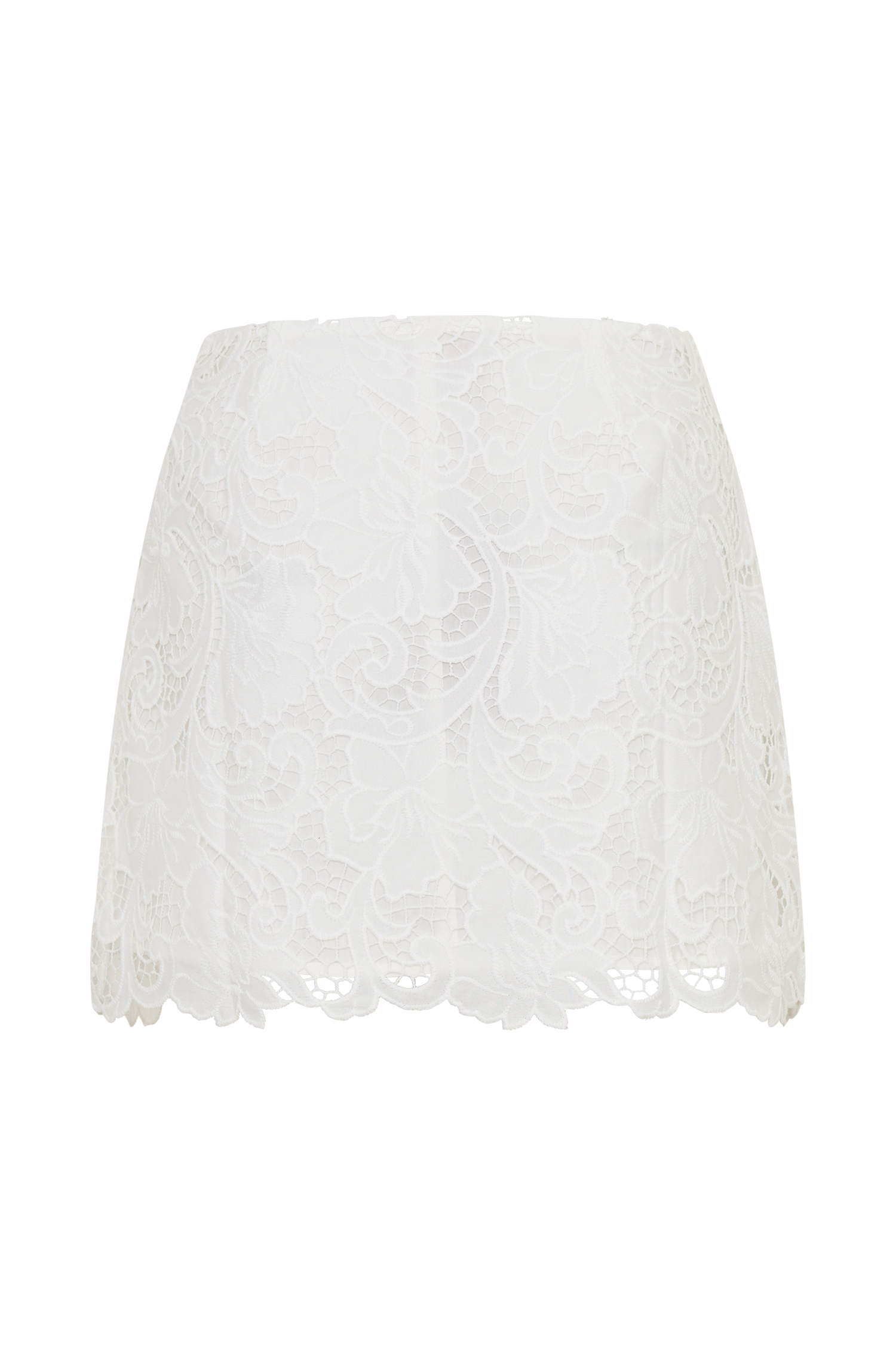 Tessa Broderie Mini Skirt - White - Image 10