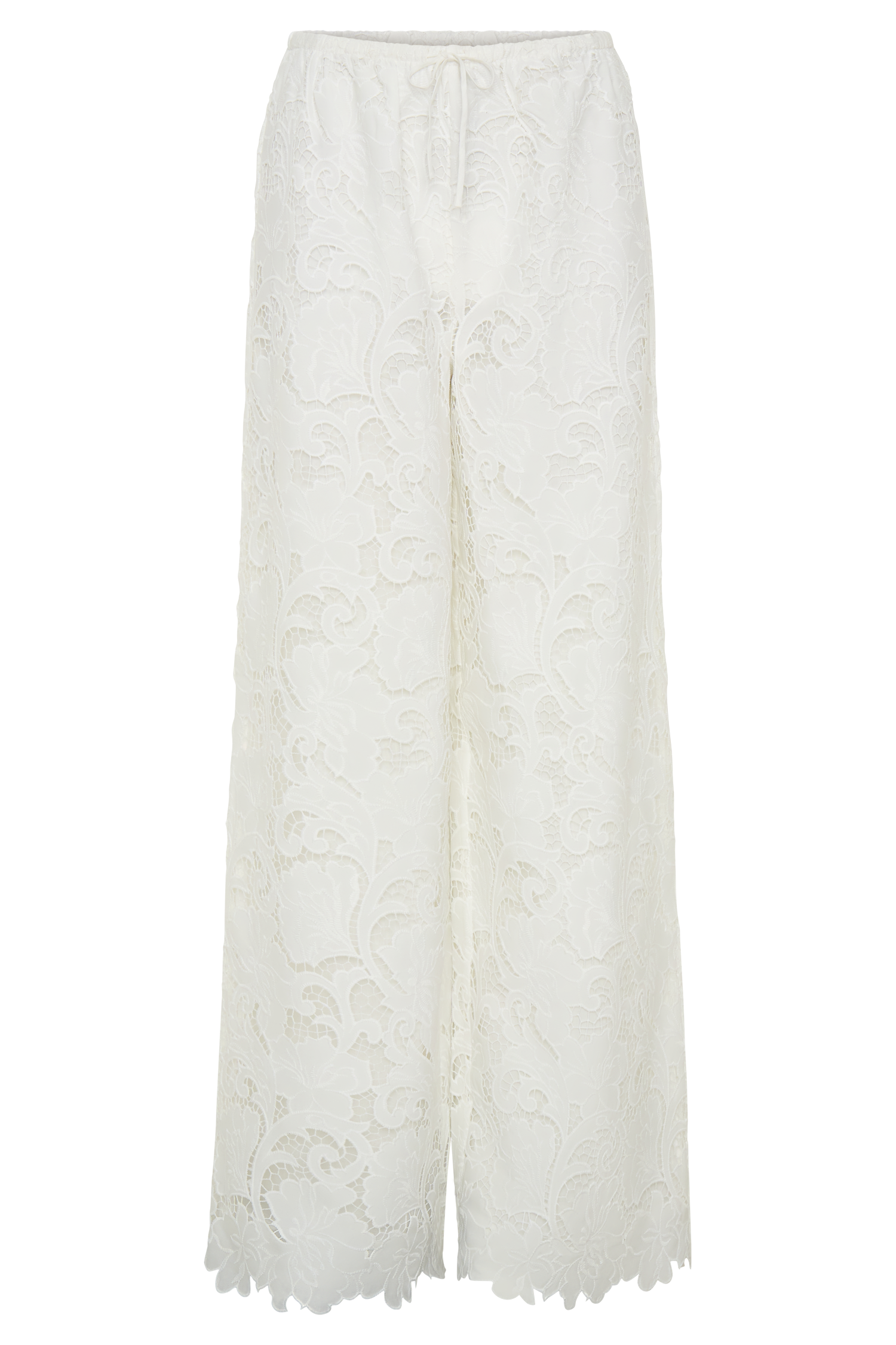 Tessa Broderie Straight Leg Pants - White - Image 12
