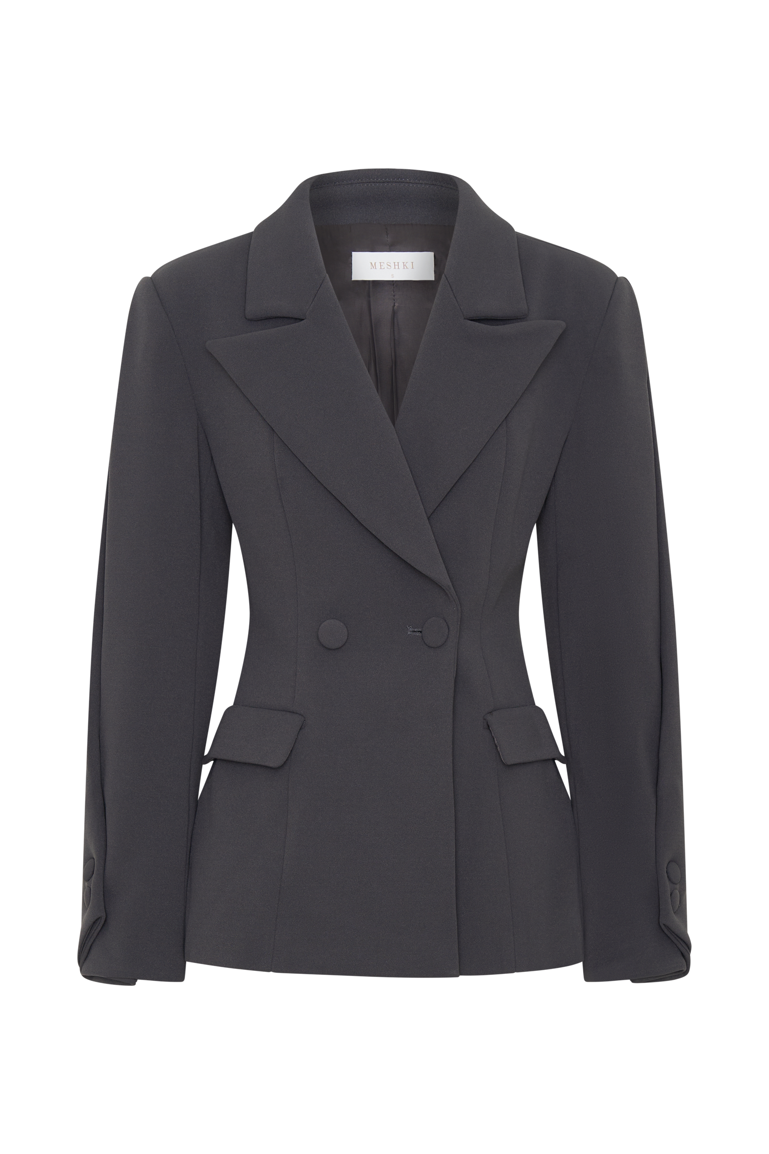 Wesley Structured Blazer - Charcoal Shadow - Image 10