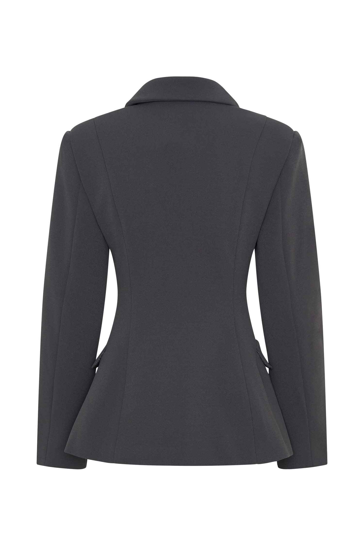 Wesley Structured Blazer - Charcoal Shadow - Image 9