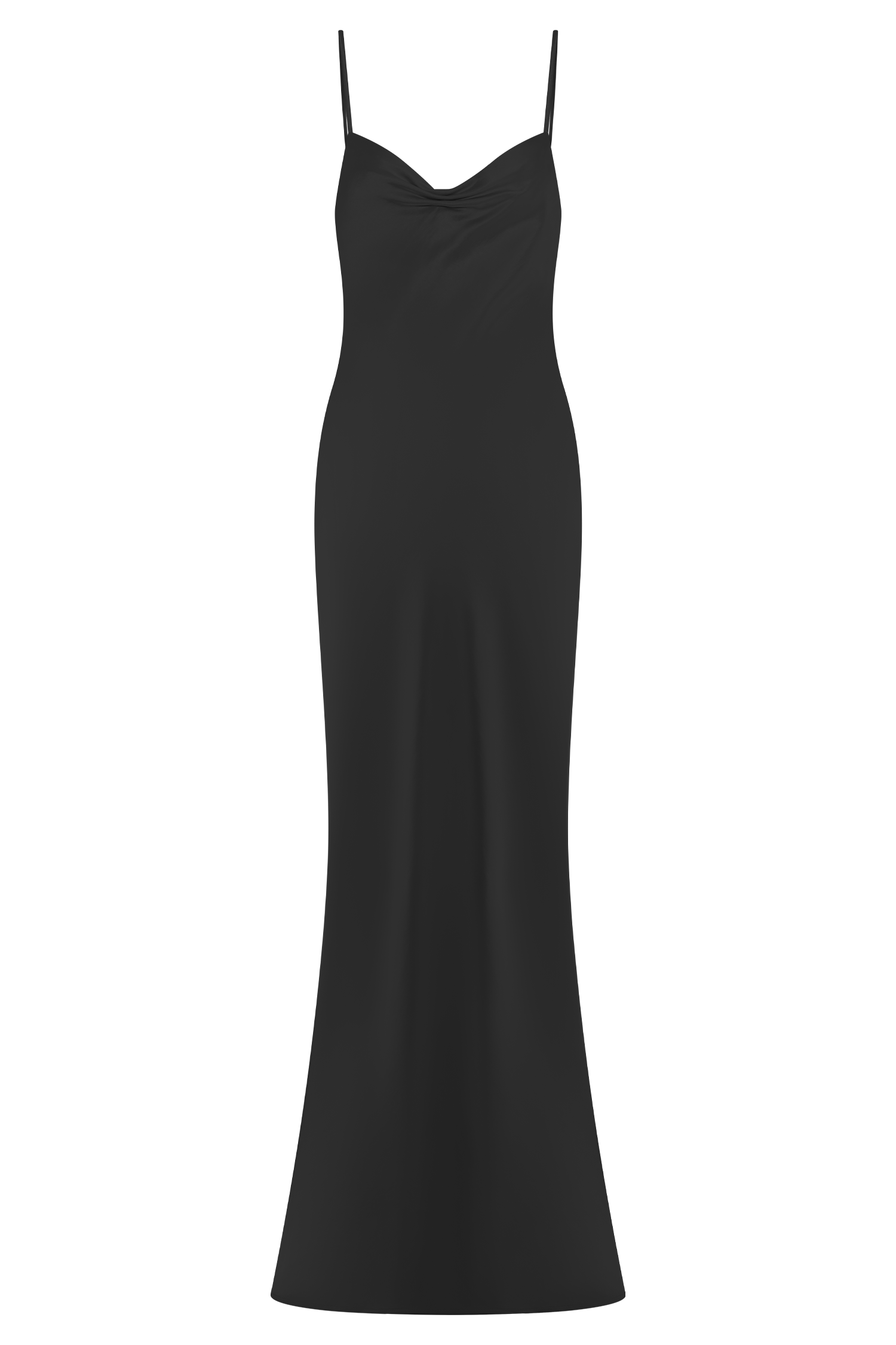 Lilly Sweetheart Satin Maxi Dress - Black - Image 14