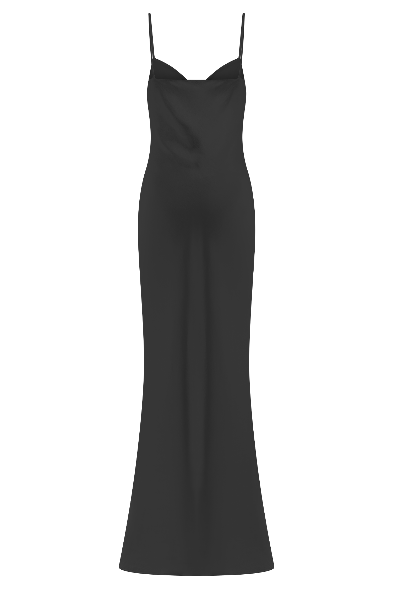 Lilly Sweetheart Satin Maxi Dress - Black - Image 13