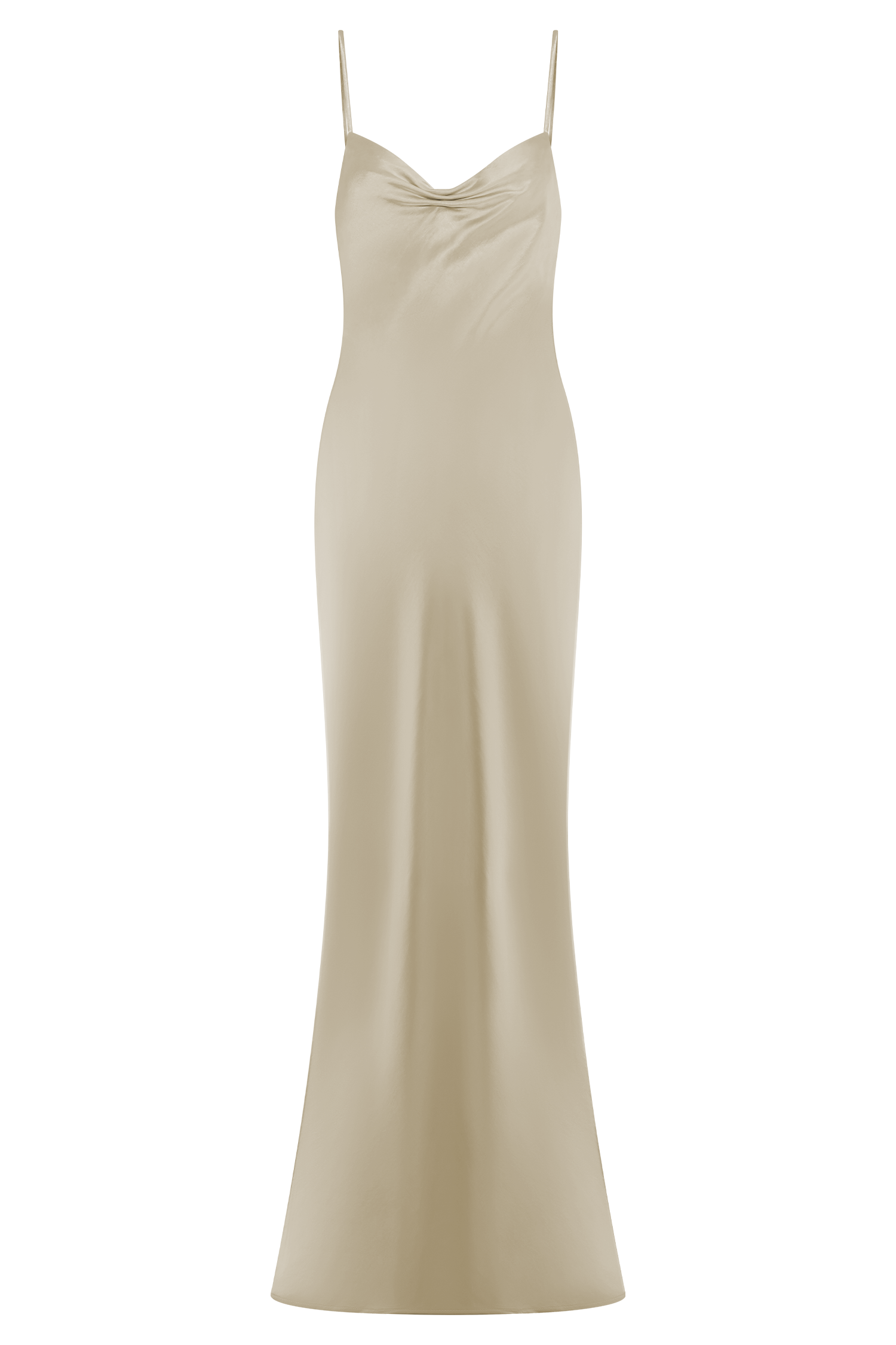 Lilly Sweetheart Satin Maxi Dress - Blush Gold - Image 13