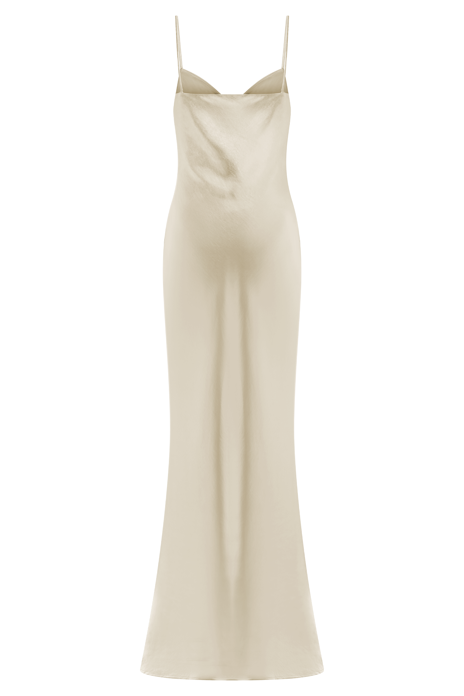 Lilly Sweetheart Satin Maxi Dress - Blush Gold - Image 12