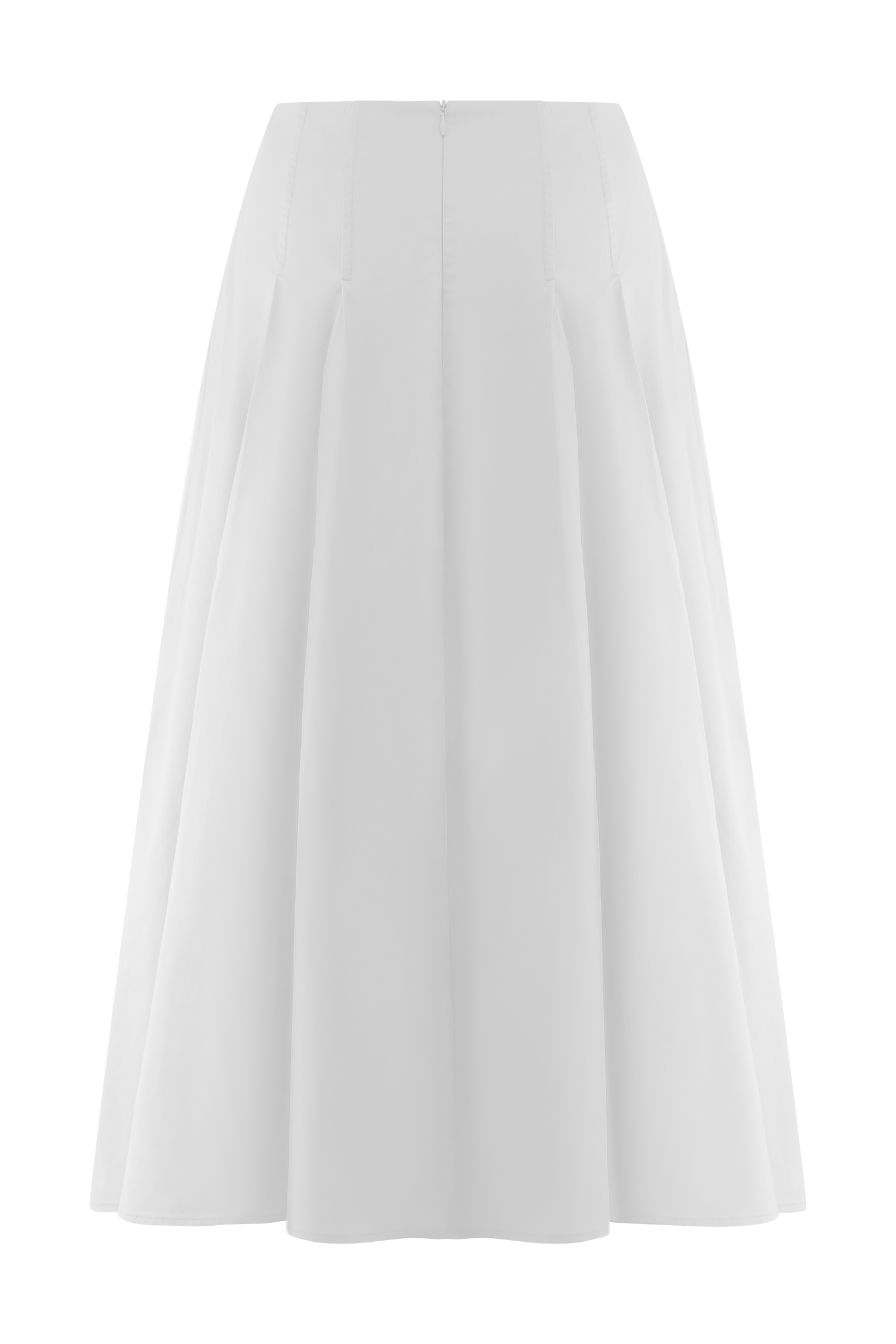 Mae A-Line Midi Skirt - White - Image 8