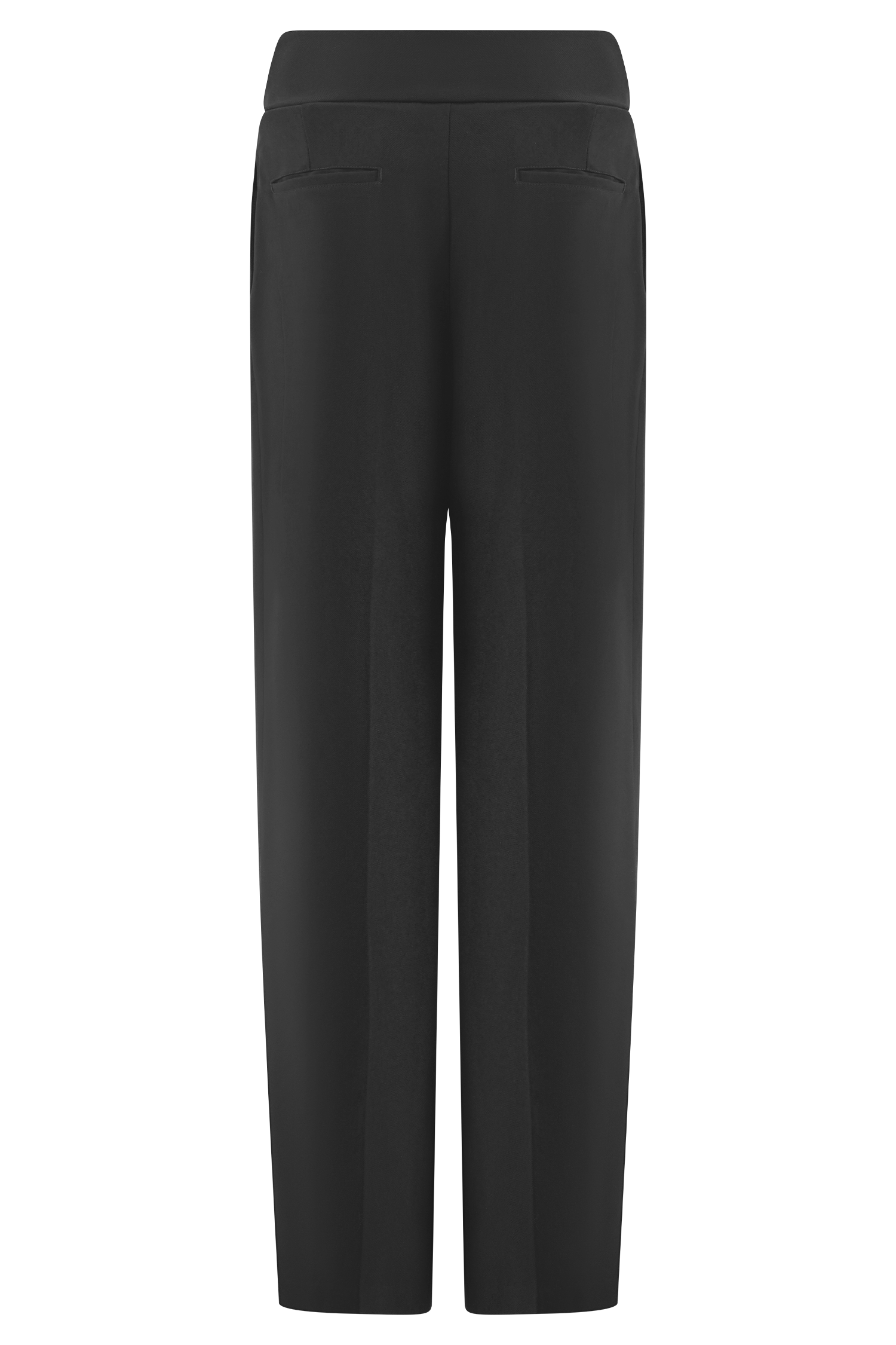 Penelope Pleated High Waisted Pants - Black - Image 10