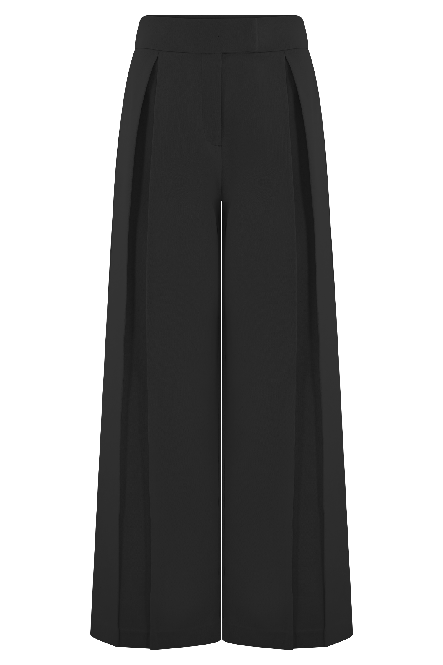Raya Mid Rise Wide Leg Linen Pant - Black - Image 8