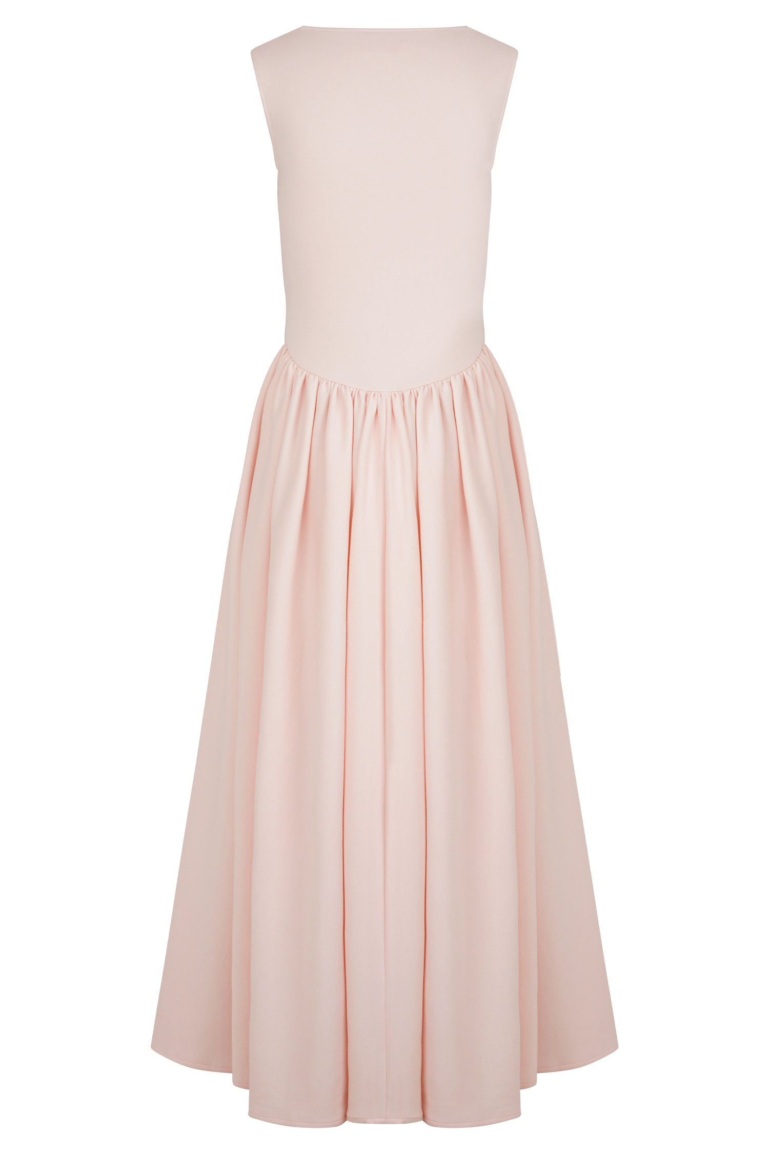 Sharon Scuba Jersey Midi Dress - Ballet Pink - Image 7