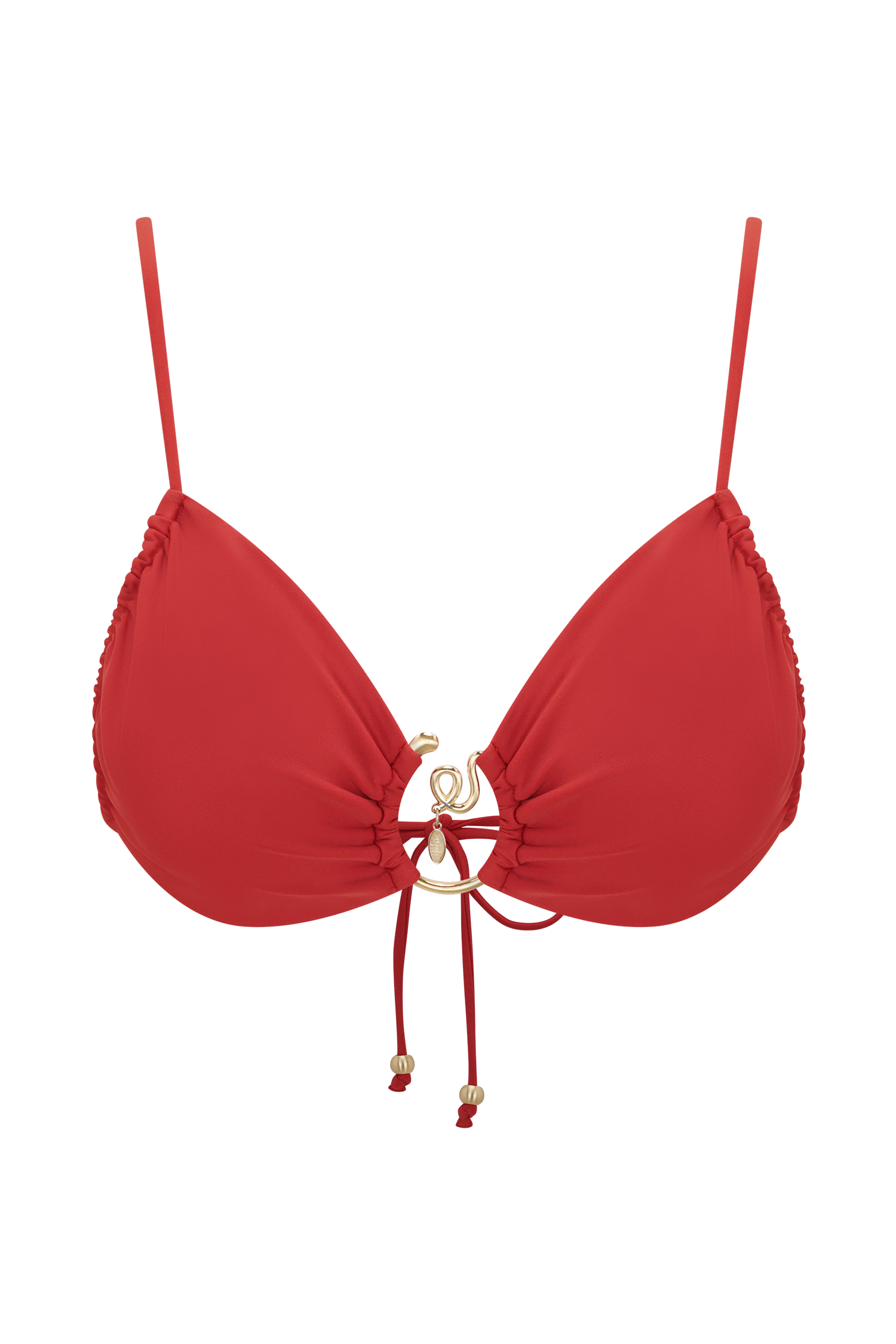 Tyler Bikini Top With Hardware - Red - Image 9