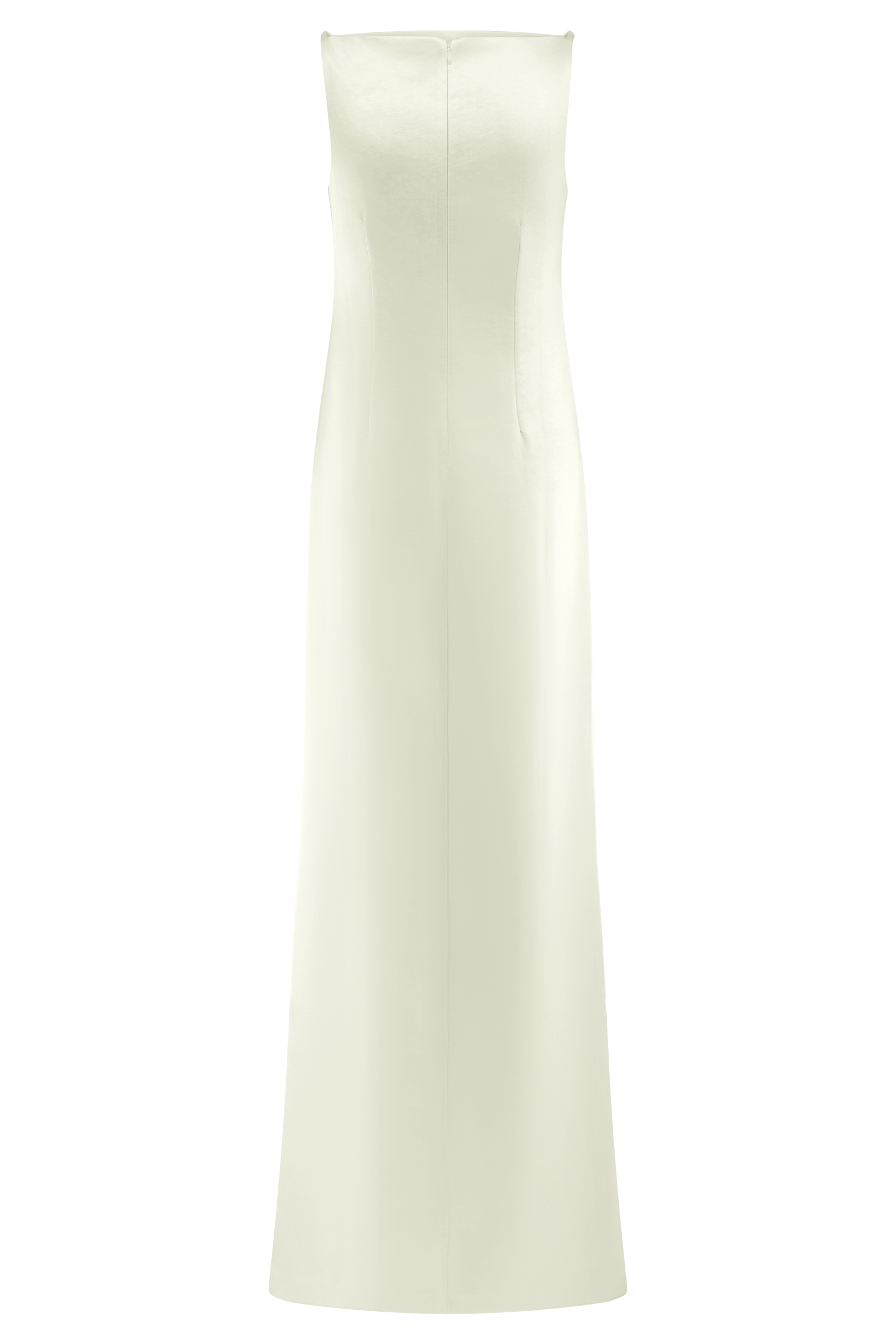 Violet Sleeveless Satin Maxi Dress - White - Image 12