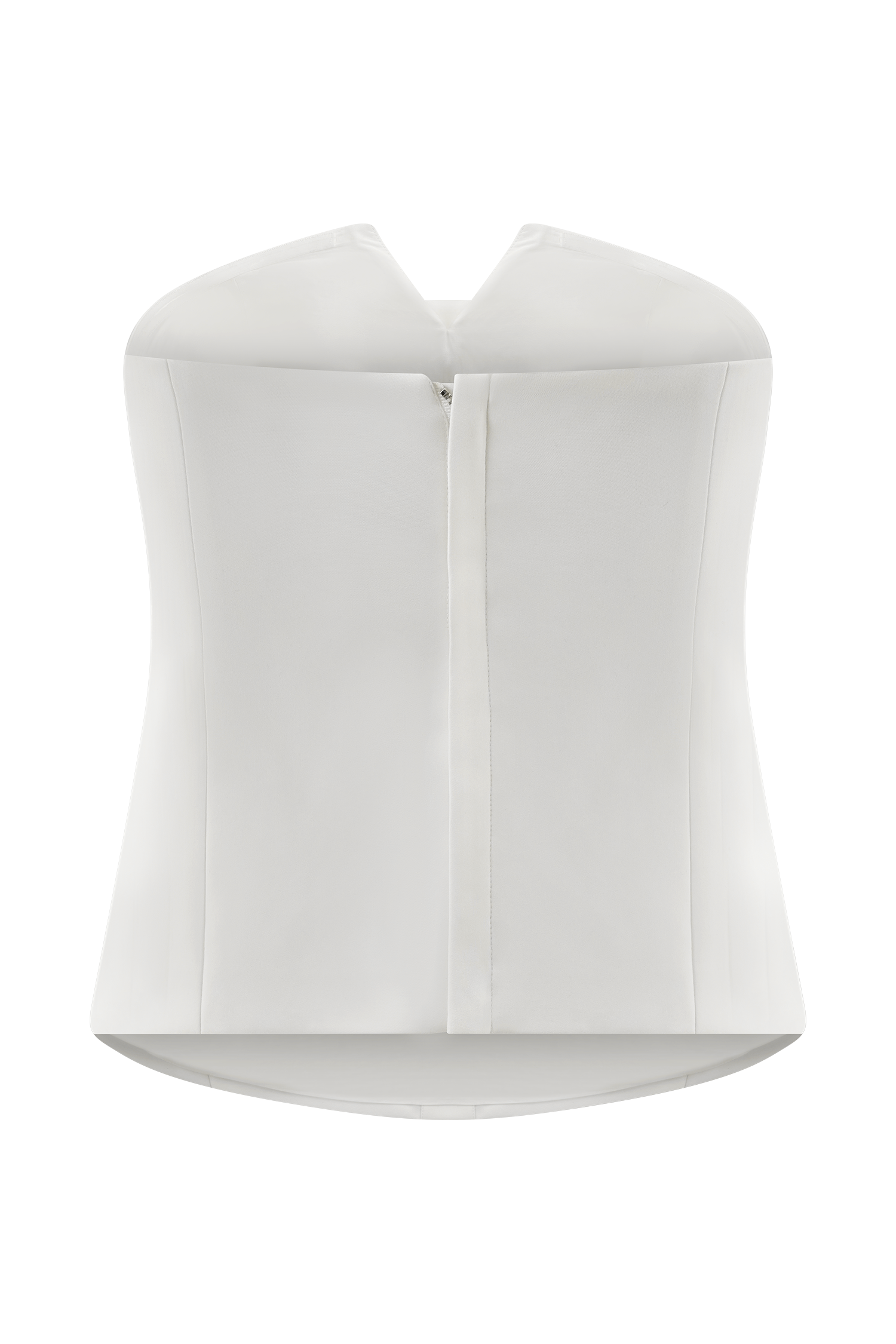Zillah Strapless Cotton Top - White - Image 8